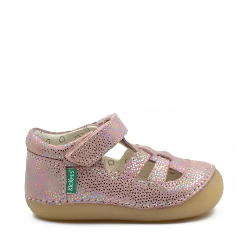Sandale Sushy, piele naturala, talpa flexibila, roz, Kickers- 927897-10-133-25-Kickers Sandale Sushy, piele naturala, talpa flexibila, roz, Kickers- 927897-10-133-25-Kickers