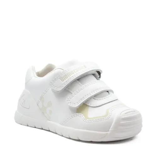 Pantofi copii, piele naturala, Biogateo Sport, alb, Biomecanics- 241001-C050-24-Biomecanics