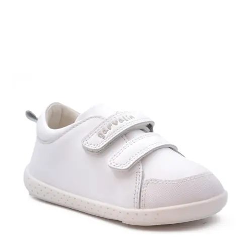 Pantofi copii, piele naturala, Soft & Fun, alb, Garvalin- 241300-C050-23-Garvalin