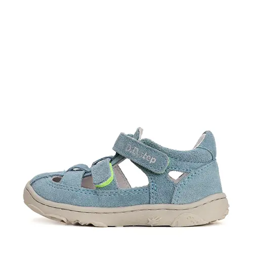 Sandale Copii, barefoot, piele naturala, albastru, D.D.Step- G077-41565A-25-D.D. Step