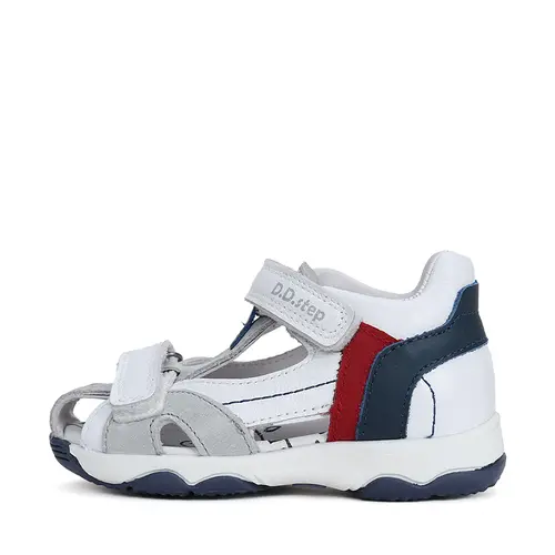Sandale baieti, piele naturala, alb albastru, D.D.Step- G064-41451A-25-D.D. Step