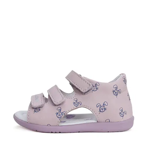 Sandale fete, piele naturala, iepuras, lila, D.D.Step- G075-41906C-23-D.D. Step