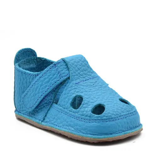 Sandale copii cu scai și talpă flexibilă de cauciuc, albastru- RO-13-1-23-By Pebebe
