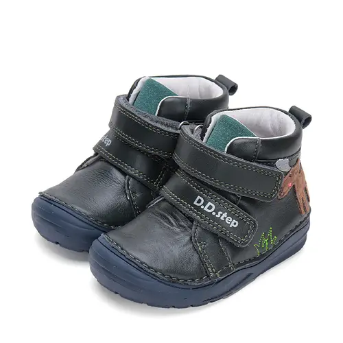 Ghete copii, piele naturala, verde inchis, cerb, D.D.Step- S071-42933-25-D.D. Step Ghete copii, piele naturala, verde inchis, cerb, D.D.Step- S071-42933-25-D.D. Step