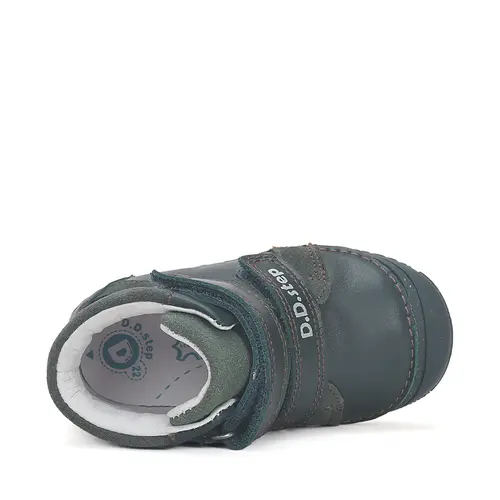 Ghete copii, piele naturala, verde inchis, D.D.Step - S082-42515-25-