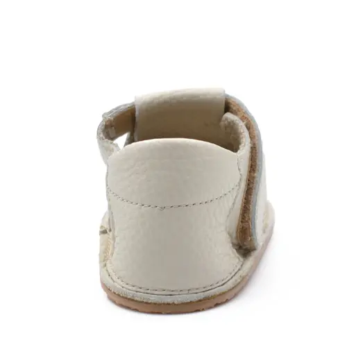 Pantofi barefoot, primii pasi, piele naturala, talpa flexibila, Crem, Stella- Ari-020-8-17-Ariana Baby Shoes