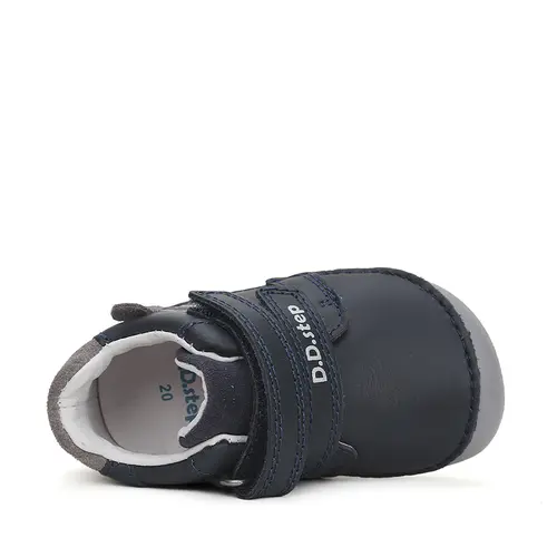 Pantofi copii, piele naturala, barefoot, bleumarin, elefant, D.D.Step- S070-42919A-25-D.D. Step