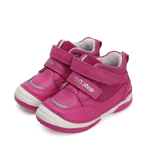 Pantofi copii, piele naturala, roz inchis, D.D.Step- S038-42241C-24-
