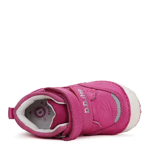 Pantofi copii, piele naturala, roz inchis, D.D.Step- S038-42241C-24-