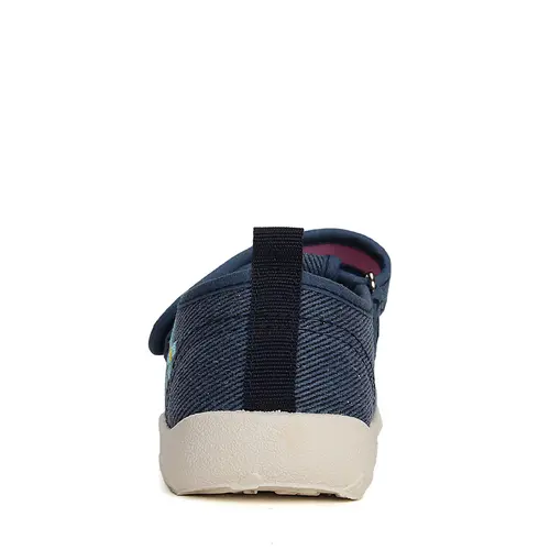 Pantofi interior, material textil, bleumarin, floricele, D.D.Step- CSG-41133-25-D.D. Step