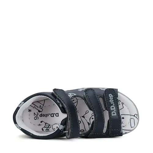 Sandale baieti, piele naturala, calut, bleumarin, D.D.Step- G075-41906A-23-D.D. Step Sandale baieti, piele naturala, calut, bleumarin, D.D.Step- G075-41906A-23-D.D. Step