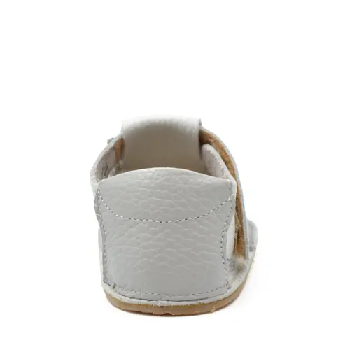 Sandale barefoot, primii pasi, piele naturala, talpa flexibila, alb, print, Rene- Ari-100-4-17-Ariana Baby Shoes Sandale barefoot, primii pasi, piele naturala, talpa flexibila, alb, print, Rene- Ari-100-4-17-Ariana Baby Shoes
