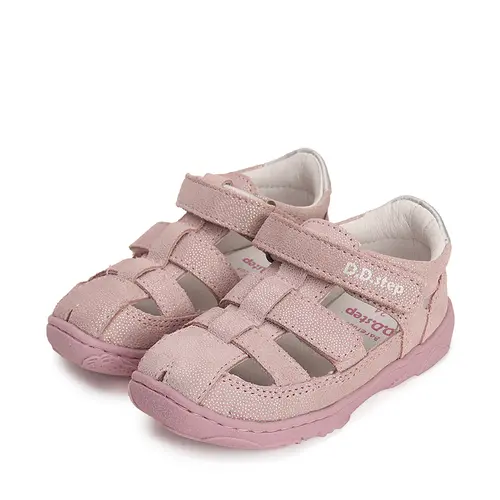 Sandale Copii, barefoot, piele naturala, roz, D.D.Step- G077-41565B-25-D.D. Step