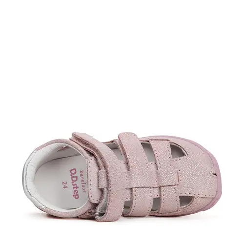 Sandale Copii, barefoot, piele naturala, roz, D.D.Step- G077-41565B-25-D.D. Step