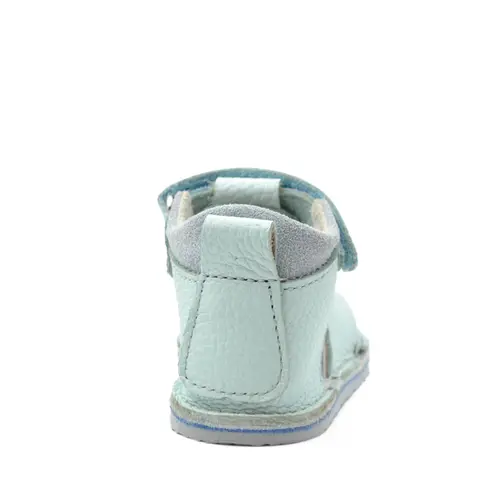 Sandale copii, barefoot, primii pasi, piele naturala, talpa flexibila, inchidere cu scai, baby blue- RO-100-11-24-By Pebebe Sandale copii, barefoot, primii pasi, piele naturala, talpa flexibila, inchidere cu scai, baby blue- RO-100-11-24-By Pebebe