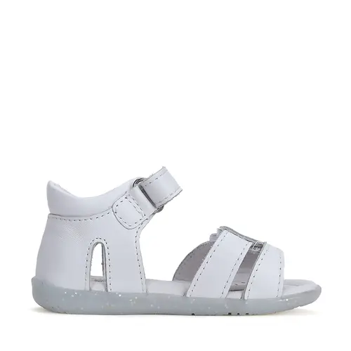 Sandale fete, piele naturala, alb cu inimioara, D.D.Step- G075-41103M-30-D.D. Step