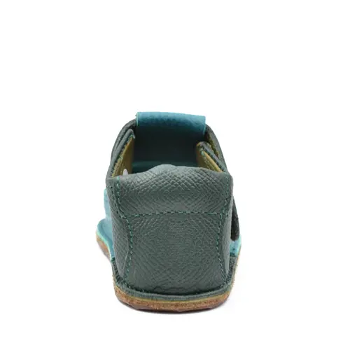 Sandale primi pasi cu scai, talpă flexibilă de cauciuc, perforatii  laterale, urs, verde turcoaz- RO-20-7-19-By Pebebe Sandale primi pasi cu scai, talpă flexibilă de cauciuc, perforatii  laterale, urs, verde turcoaz- RO-20-7-19-By Pebebe