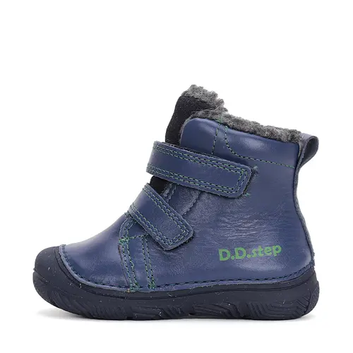 Ghete copii, piele naturala, captusite, bleumarin, D.D.Step- W082-42385-25-D.D. Step