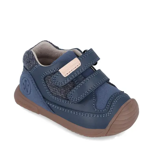 Pantofi copii, piele naturala, Biogateo Urban, albastru, Biomecanics- 241127-A183-24-Biomecanics