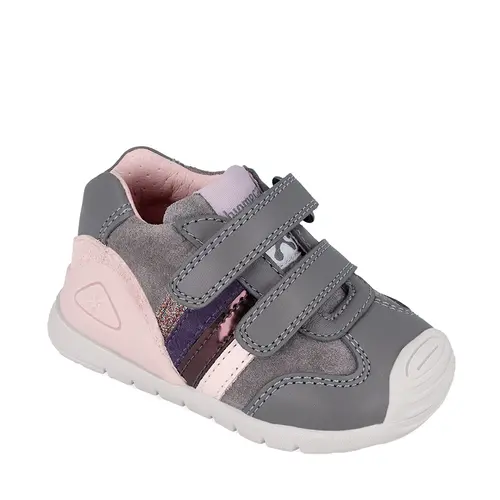 Pantofi copii, piele naturala, Biogateo Urban, gri, Biomecanics- 241110-C213-24-Biomecanics