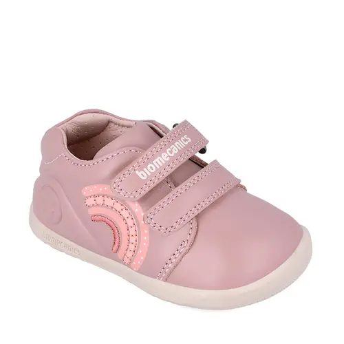 Pantofi copii, piele naturala, Biogateo Wider, rainbow, roz, Biomecanics- 241162-B159-25-Biomecanics