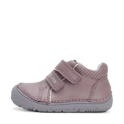 Pantofi copii, piele naturala, barefoot, talpa flexibila, mov, D.D.Step- S073-42466C-25-D.D. Step