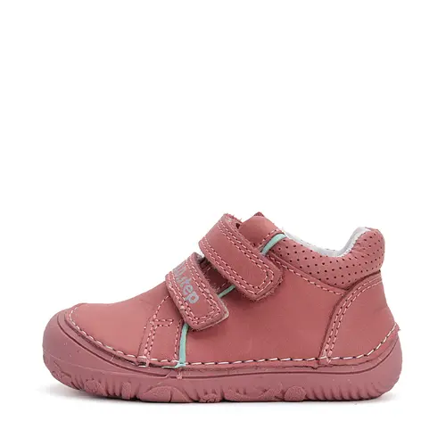 Pantofi copii, piele naturala, barefoot, talpa flexibila, roz inchis, D.D.Step- S073-42466B-25-D.D. Step