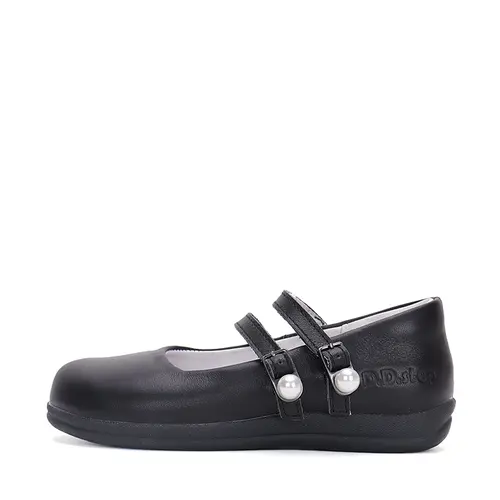 Pantofi fete, piele naturala, barete, negru, D.D.Step Colectia Back to School- H072-42725M-31-D.D. Step