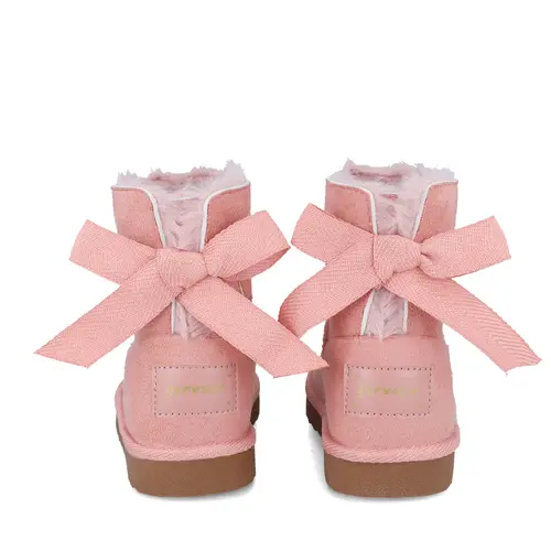 Cizme copii,material textil, blanita sintetica, Cloud, roz, Garvalin- 241550-B032-27-Garvalin