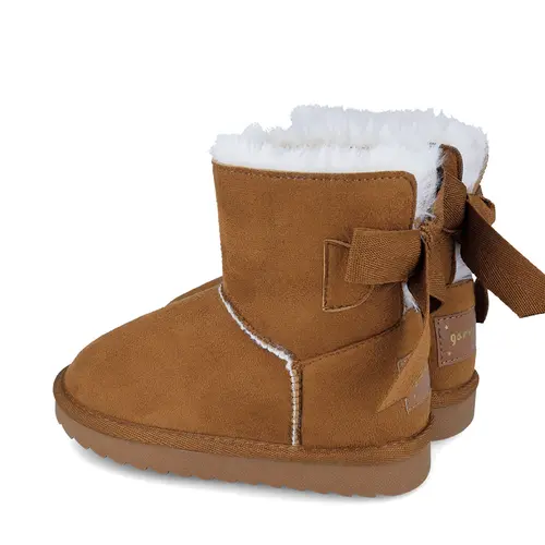 Cizme copii,material textil, blanita sintetica, Cloud, maro, Garvalin- 241550-A127-27-Garvalin