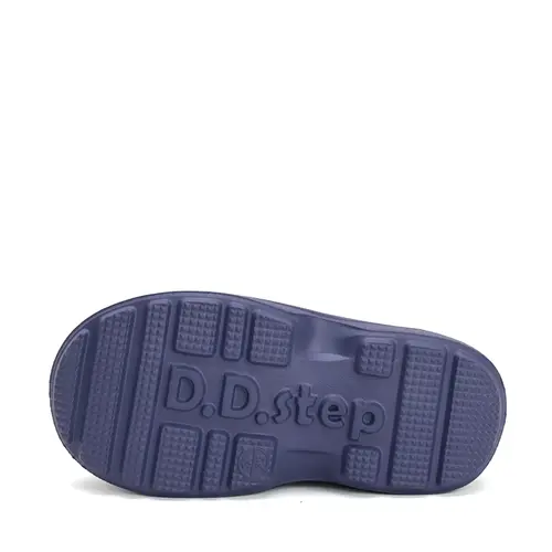 Cizme de cauciuc pentru copii, interior din material textil detasabil, bleumarin, D.D.Step - I106-42628-32/33-