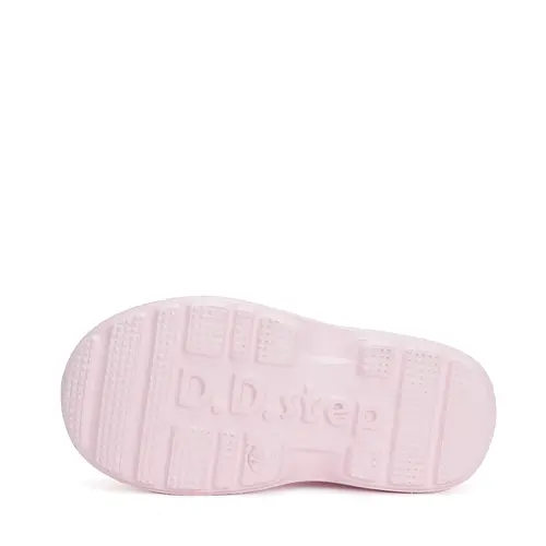 Cizme de cauciuc pentru copii, interior din material textil detasabil, roz, D.D.Step - I106-42443-32/33-