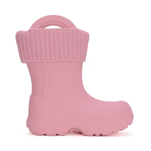 Cizme de cauciuc pentru copii, interior din material textil detasabil, violet, D.D.Step - I106-42308-32/33-D.D. Step