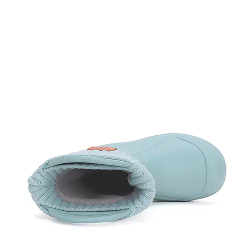 Cizme de cauciuc pentru copii, interior din material textil detasabil, verde oceanic, D.D.Step - I106-42876-32/33-