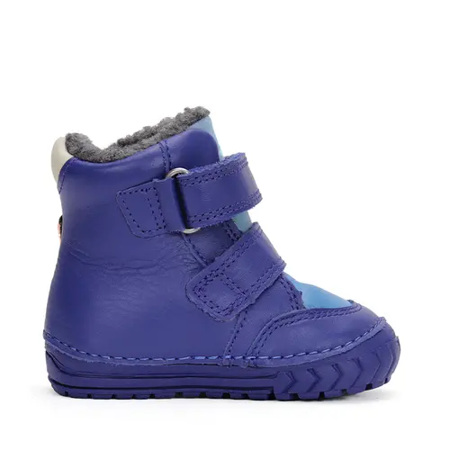Ghete baieti, piele naturala, talpa flexibila, albastru, urs Koala, D.D.Step - W029-42498-24-