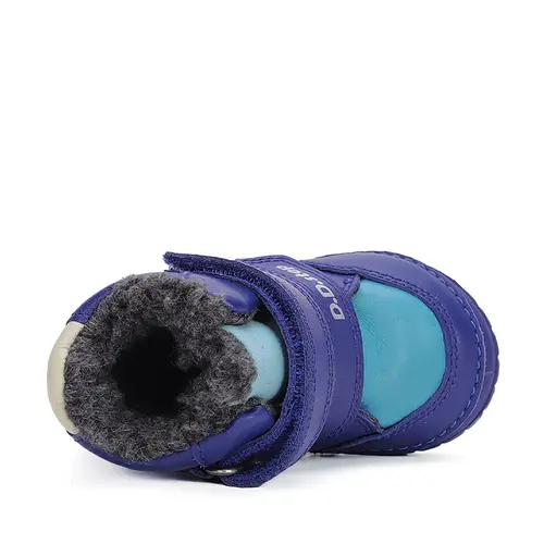 Ghete baieti, piele naturala, talpa flexibila, albastru, urs Koala, D.D.Step - W029-42498-24-