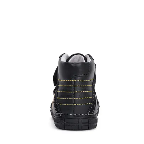 Ghete baieti, piele naturala, talpa flexibila, negru, D.D.Step - A049-42271AM-30-