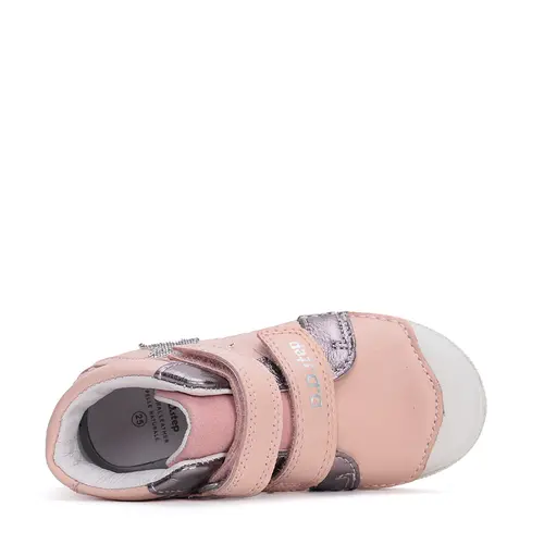 Ghete baieti, piele naturala, talpa flexibila, roz, D.D.Step - A049-42271EM-30-