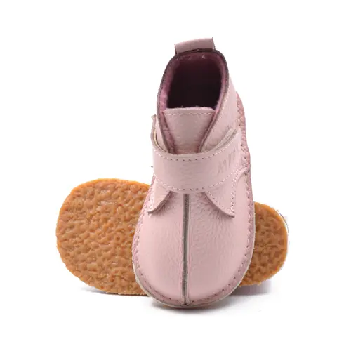 Ghete Barefoot, primii pasi, captuseala textila, talpa felxibila, roz pudra - RO-112-13-24-