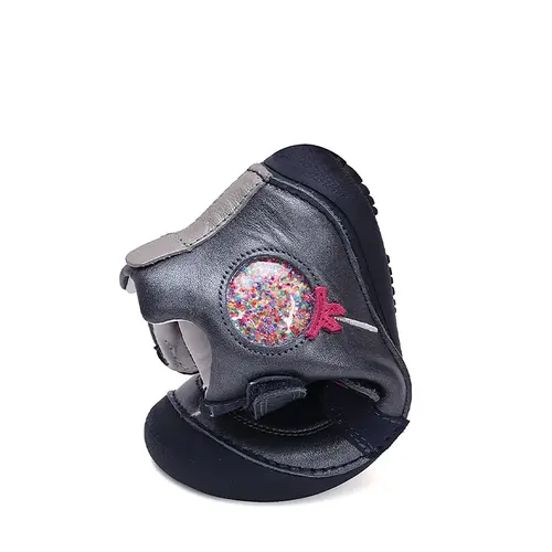 Ghete copii, piele naturala, barefoot, talpa flexibila, bleumarin, D.D.Step - A063-42804M-30-