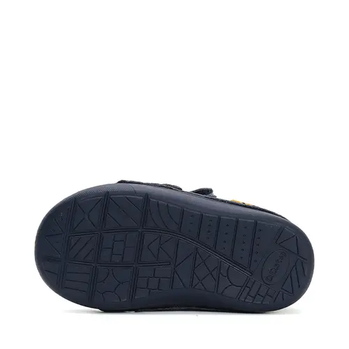 Ghete baieti, piele naturala, talpa flexibila, captusite, bleumarin, tigru, D.D.Step - W066-42218-25-