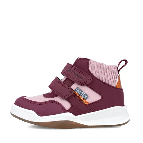 Ghete copii,  rezistente la apa, inchidere velcro, Baby Rock, burgundi, Garvalin- 241330-C116-27-Garvalin Ghete copii,  rezistente la apa, inchidere velcro, Baby Rock, burgundi, Garvalin- 241330-C116-27-Garvalin