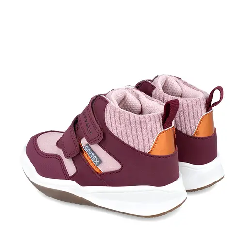 Ghete copii,  rezistente la apa, inchidere velcro, Baby Rock, burgundi, Garvalin- 241330-C116-27-Garvalin Ghete copii,  rezistente la apa, inchidere velcro, Baby Rock, burgundi, Garvalin- 241330-C116-27-Garvalin