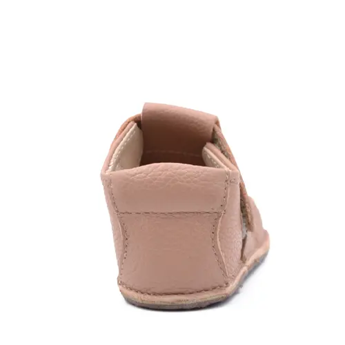 Pantofi barefoot, piele naturala moale, talpa flexibila, captuseala, caramiziu- RO-15-11-21-By Pebebe Pantofi barefoot, piele naturala moale, talpa flexibila, captuseala, caramiziu- RO-15-11-21-By Pebebe