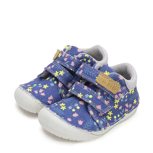 Pantofi copii, material textil, albastru, flori, D.D.Step- C070-42861B-25-D.D. Step