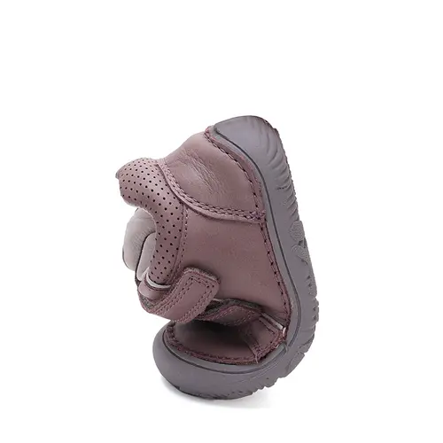 Pantofi copii, piele naturala, barefoot, talpa flexibila, mov, D.D.Step- S073-42466C-25-