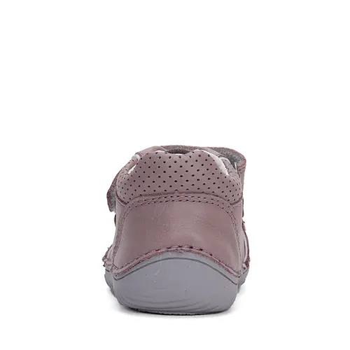 Pantofi copii, piele naturala, barefoot, talpa flexibila, mov, D.D.Step- S073-42466C-25-