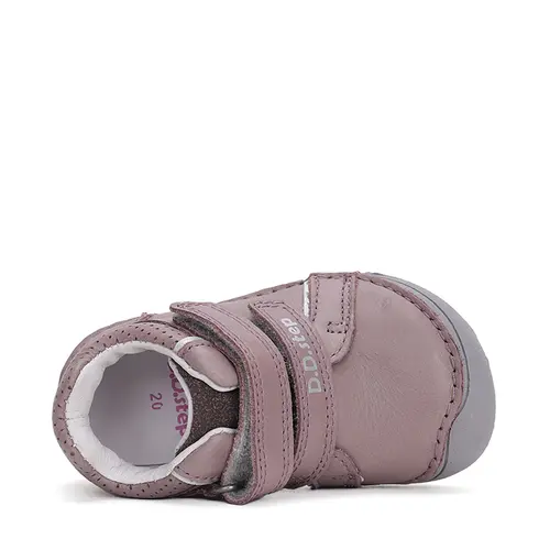 Pantofi copii, piele naturala, barefoot, talpa flexibila, mov, D.D.Step- S073-42466C-25-