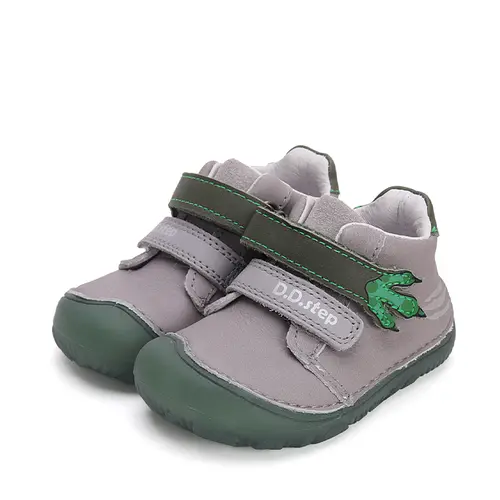 Pantofi copii, piele naturala, barefoot, talpa flexibila fluorescenta, tigru, gri, D.D.Step- S073-42135A-25-D.D. Step Pantofi copii, piele naturala, barefoot, talpa flexibila fluorescenta, tigru, gri, D.D.Step- S073-42135A-25-D.D. Step