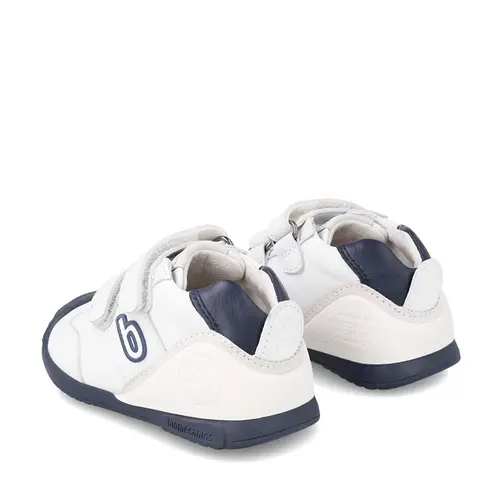Pantofi copii, piele naturala, Biogateo Sport, alb, albastru, Biomecanics- 221001-A-22-Biomecanics